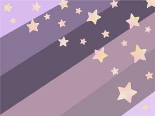 たくさんの星と紫色のボーダー背景