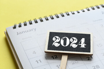2024 plans with digital marketing concepts,business team and goals