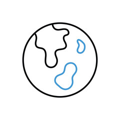 Globe Icon vector stock illustration