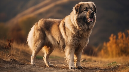 Caucasian Shepherd Dog (Caucasian Ovcharka), AI Generated - 690045657