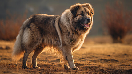 Caucasian Shepherd Dog (Caucasian Ovcharka), AI Generated - 690045670