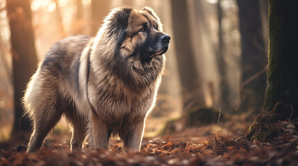 Caucasian Shepherd Dog (Caucasian Ovcharka), AI Generated - 690045679