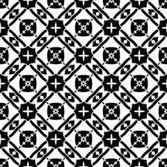Wallpaper with Seamless repeating pattern.  Black and white pattern . Abstract background. Monochrome texture  for web page, textures, card, poster, fabric, textile.