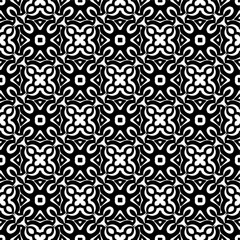 Wallpaper with Seamless repeating pattern.  Black and white pattern . Abstract background. Monochrome texture  for web page, textures, card, poster, fabric, textile.