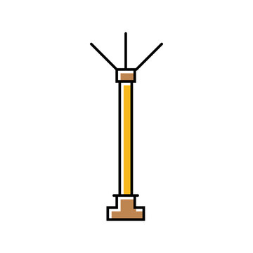 lightning rod electrical engineer color icon vector. lightning rod electrical engineer sign. isolated symbol illustration