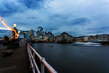 The capital of the United Kingdom, London city, city Lights by night