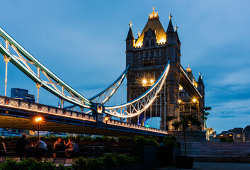 The capital of the United Kingdom, London city, city Lights by night