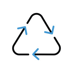 Recycling Icon vector stock illustration