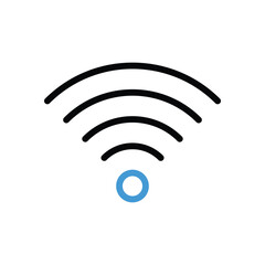 Wifi Icon vector stock illustration