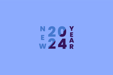 2024 New Years greeting background template. Happy new year background.