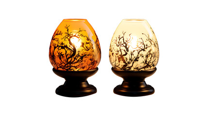 Table lamps on a transparent png background
