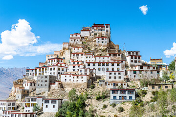 Fototapeta na wymiar views of kee monastery in spiti valley, india