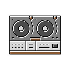 Obraz premium disco ball music retro character color icon vector. disco ball music retro character sign. isolated symbol illustration