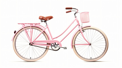 Fototapeta na wymiar Pink bicycle