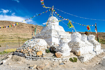 views of kee monastery in spiti valley, india