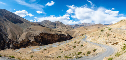 landscape of spity valley in india