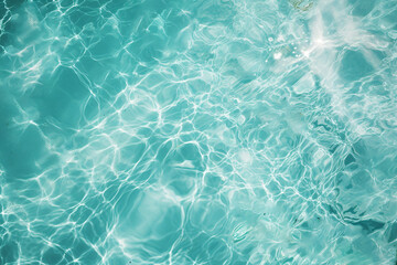 Generative AI Image of Clear Blue Water Background in the Pool