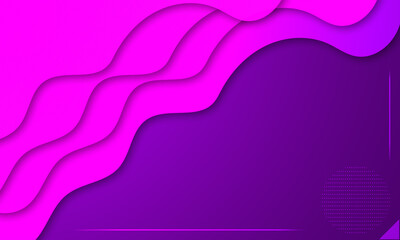 water or liquid and geometric pattern with gradients,  triangles circles and shadows. purple or pink background
