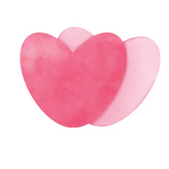 Element pink paper heart for Valentine’s