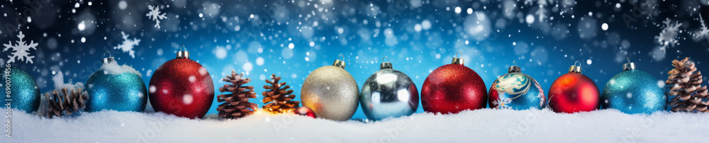 Poster abstract background with christmas theme, web site header or footer template