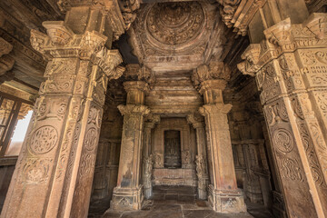 Fototapeta premium he Khajuraho Group of Monuments are a group of Hindu and Jain temples in Chhatarpur district, Madhya Pradesh, India. its an a UNESCO World Heritage Site.