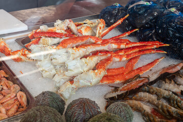 Fish market in Bergen, Norway