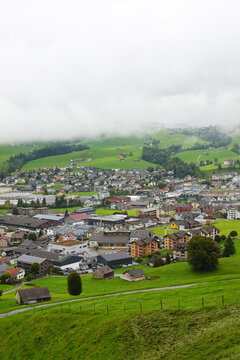 The panorama of Appenzell town, Switzerland