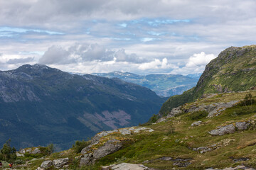 Fototapeta na wymiar Near Lofthus in Norway, hiking path