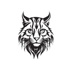 Cat in cartoon, doodle style. Isolated 2d vector illustration in logo, icon, sketch style, Eps 10, black and white. AI Generative