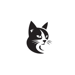 Cat in cartoon, doodle style. Isolated 2d vector illustration in logo, icon, sketch style, Eps 10, black and white. AI Generative