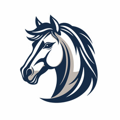 Vectorial Horse in cartoon, doodle style. Isolated 2d vector illustration in logo, icon, sketch style, Eps 10. AI Generative