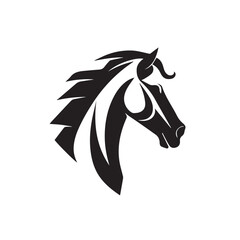 Vectorial Horse in cartoon, doodle style. Isolated 2d vector illustration in logo, icon, sketch style, Eps 10. AI Generative - obrazy, fototapety, plakaty