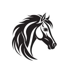 Vectorial Horse in cartoon, doodle style. Isolated 2d vector illustration in logo, icon, sketch style, Eps 10. AI Generative