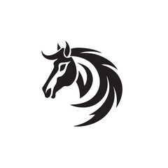 Vectorial Horse in cartoon, doodle style. Isolated 2d vector illustration in logo, icon, sketch style, Eps 10. AI Generative