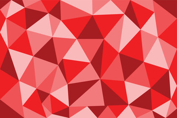 Red triangle vector art design red shadings