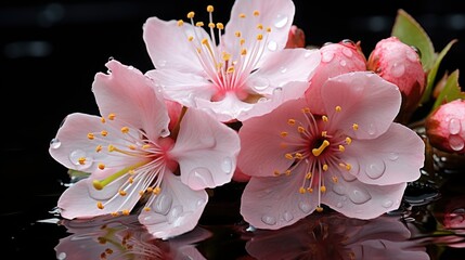 Sakura Flower Cherry Blossom Isolated On, Background, High Quality Photo, Hd