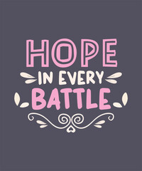 Always Hope: Vintage Typography Vector Print for Motivational T-Shirt - Hand-Drawn Slogan Art with Creative Brush Elements and Happy Vibes.