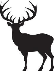 Stately Stag Iconic Vector Deer Emblem Natures Emblem Deer Head Logo Vector Art