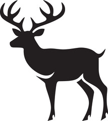 Woodland Icon Deer Head Vector Art Regal Stag Sleek Deer Head Logo Design