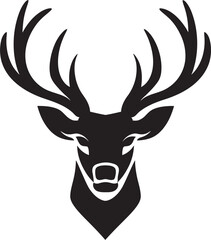 Natures Pride Deer Head Logo Vector Icon Antler Majesty Deer Head Icon Design