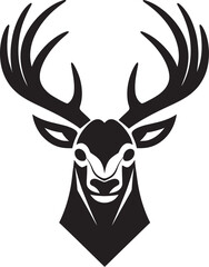 Elegance in Nature Deer Head Emblem Vector Graceful Guardian Deer Head Logo Vector Design
