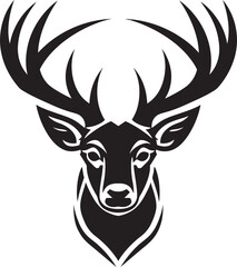 Graceful Guardian Deer Head Logo Vector Design Stag Symbolism Deer Head Vector Icon