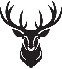 Timeless Elegance Deer Head Logo Vector Art Stag Splendor Deer Head Icon Design