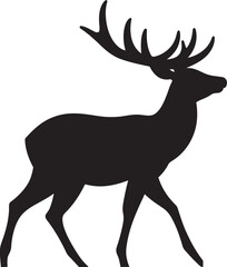 Stag Splendor Deer Head Icon Design Forest Majesty Deer Head Logo Vector Design