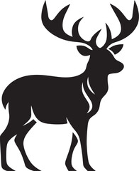 Wild Stag Deer Head Logo Design Icon Majesty in Motion Deer Head Emblem Vector