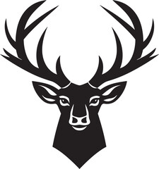 Symbolic Stag Deer Head Logo Vector Design Natures Elegance Deer Head Icon Design