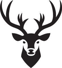 Wilderness Elegance Deer Head Icon Design Natures Emblem Deer Head Logo Vector Art