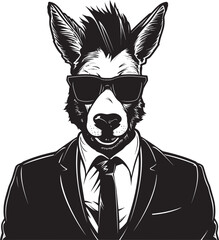 Pack Animal Pride: Donkey Icon Vector Steadfast Steed: Donkey Logo Design