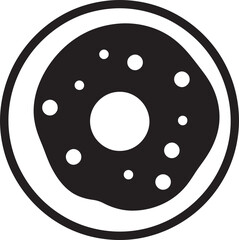 Glazed Goodness: Donut Logo Design Sprinkle Spectacle: Donut Iconic Emblem
