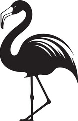 Tropical Elegance Flamingo Bird Logo Vector Coral Majesty Flamingo Emblem Design Icon